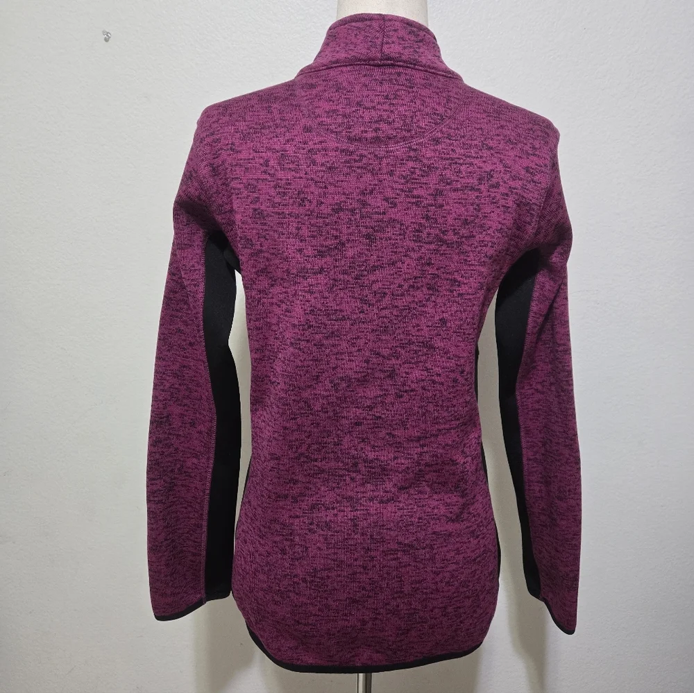 MARC NEW YORK Magenta And Black Zip-Up Activewear Jacket Size Small - Picture 6 of 16